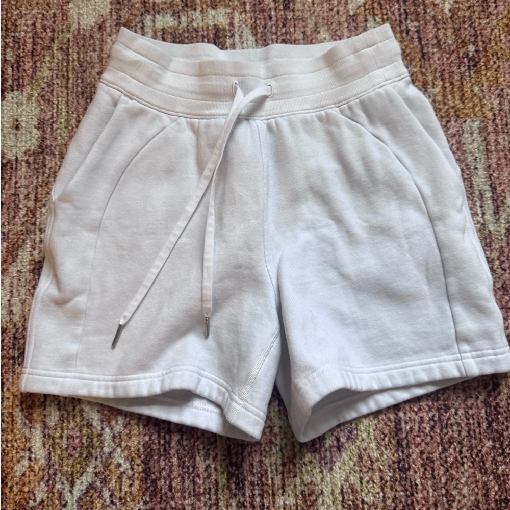 White Lululemon scuba shorts size 4